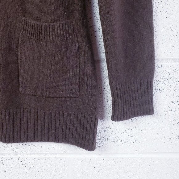 Marshall Fields Cashmere Cardigan Sweater Womens Medium Brown Pockets - Picture 4 of 7